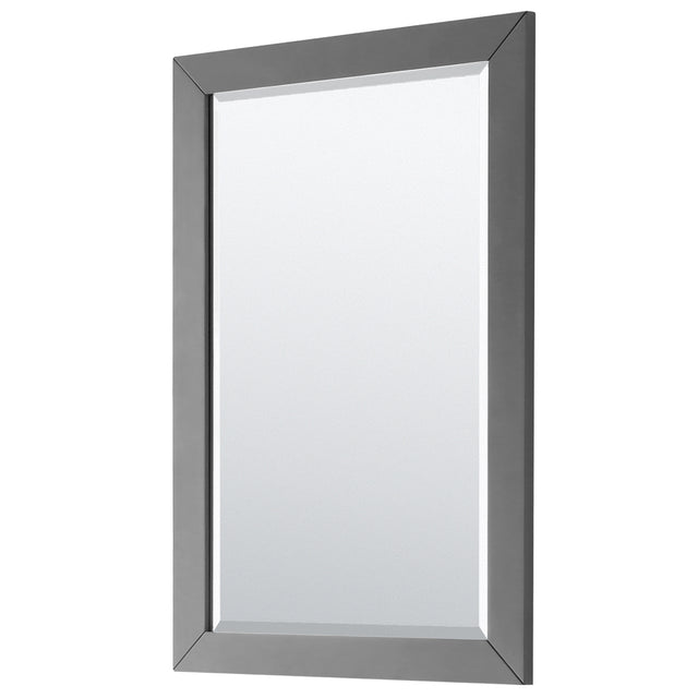 Daria 60 Inch Double Bathroom Vanity in Dark Gray Carrara Cultured Marble Countertop Undermount Square Sinks 24 Inch Mirrors