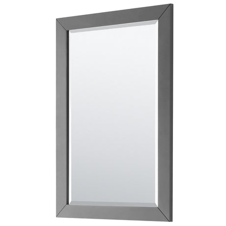 Daria 60 Inch Double Bathroom Vanity in Dark Gray No Countertop No Sink Matte Black Trim 24 Inch Mirrors