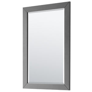 Daria 80 Inch Double Bathroom Vanity in Dark Gray White Carrara Marble Countertop Undermount Square Sinks and 24 Inch Mirrors