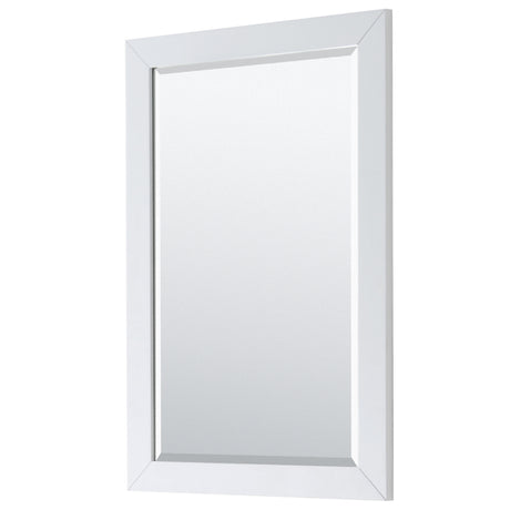 Daria 80 Inch Double Bathroom Vanity in White No Countertop No Sink Matte Black Trim 24 Inch Mirrors