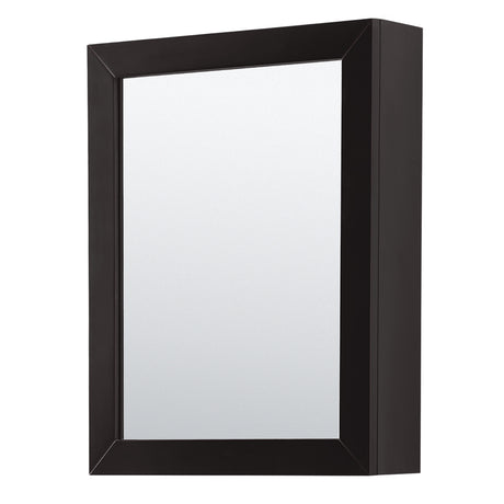 Daria 80 Inch Double Bathroom Vanity in Dark Espresso No Countertop No Sink Matte Black Trim Medicine Cabinets