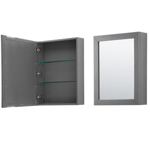 Daria 80 Inch Double Bathroom Vanity in Dark Gray White Carrara Marble Countertop Undermount Square Sinks and Medicine Cabinets