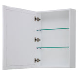 Daria 48 Inch Single Bathroom Vanity in White Carrara Cultured Marble Countertop Undermount Square Sink Medicine Cabinet