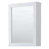 Daria 80 Inch Double Bathroom Vanity in White Carrara Cultured Marble Countertop Undermount Square Sinks Medicine Cabinets