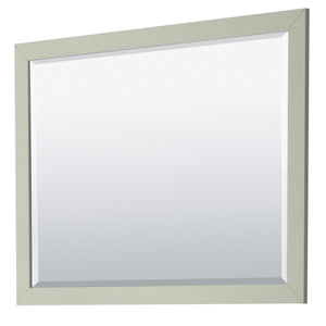 Strada 48 Inch Single Bathroom Vanity in Light Green Carrara Cultured Marble Countertop Undermount Square Sink Brushed Nickel Trim 46 Inch Mirror
