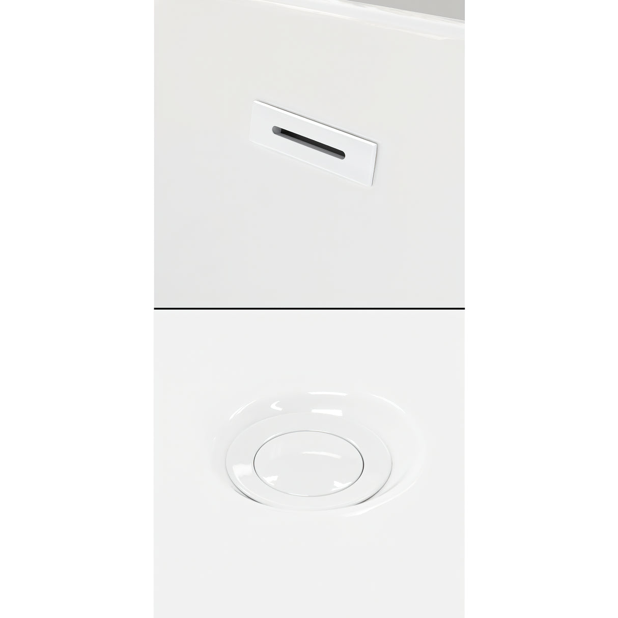 Grayley 60 x 32 Inch Alcove Bathtub in White with Right-Hand Drain and Overflow Trim in Shiny White