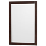 Acclaim 72 Inch Double Bathroom Vanity in Espresso White Cultured Marble Countertop Undermount Square Sinks 24 Inch Mirrors