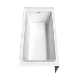 Grayley 60 x 30 Inch Alcove Bathtub in White with Right-Hand Drain and Overflow Trim in Shiny White