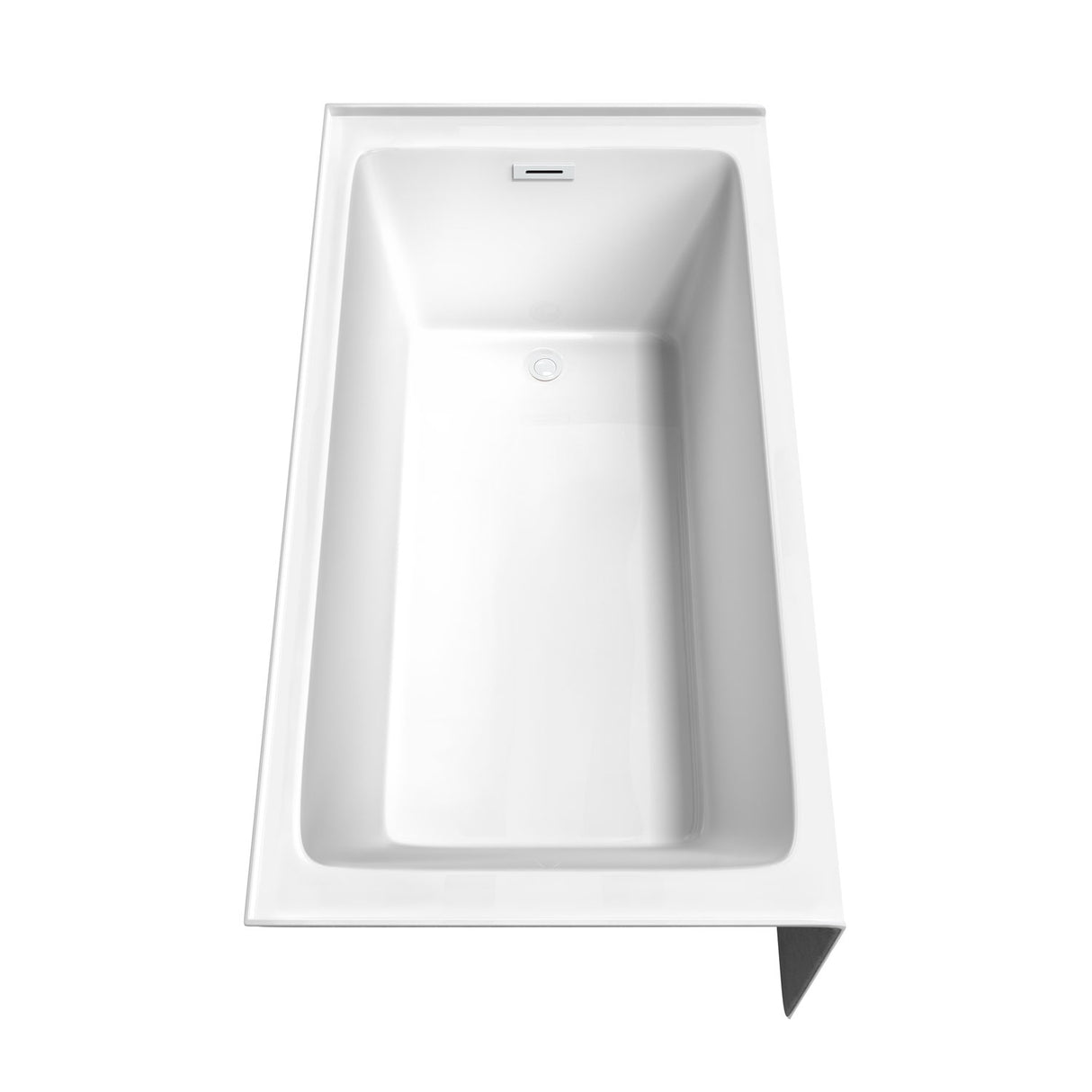 Grayley 60 x 32 Inch Alcove Bathtub in White with Right-Hand Drain and Overflow Trim in Shiny White