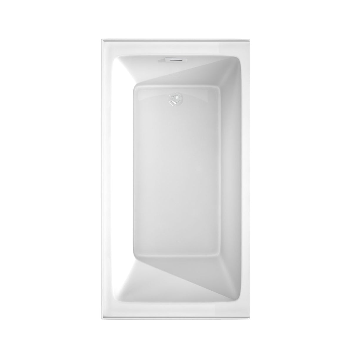 Grayley 60 x 32 Inch Alcove Bathtub in White with Right-Hand Drain and Overflow Trim in Shiny White