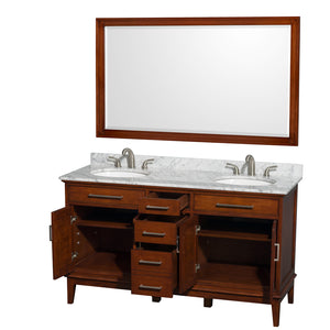 Wyndham Hatton 70" Mirror Dark Chestnut 70"W x 1-1/4"D x 33"H