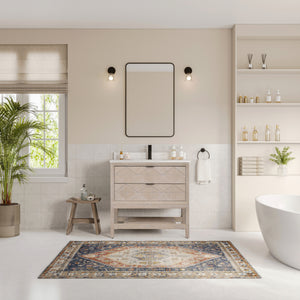 Legion Furniture 36" VANITY WHITEWASHED OAK FINISH WITH 1" THICK WHITE ARTIFICIAL STONE WH2236-WO-KD