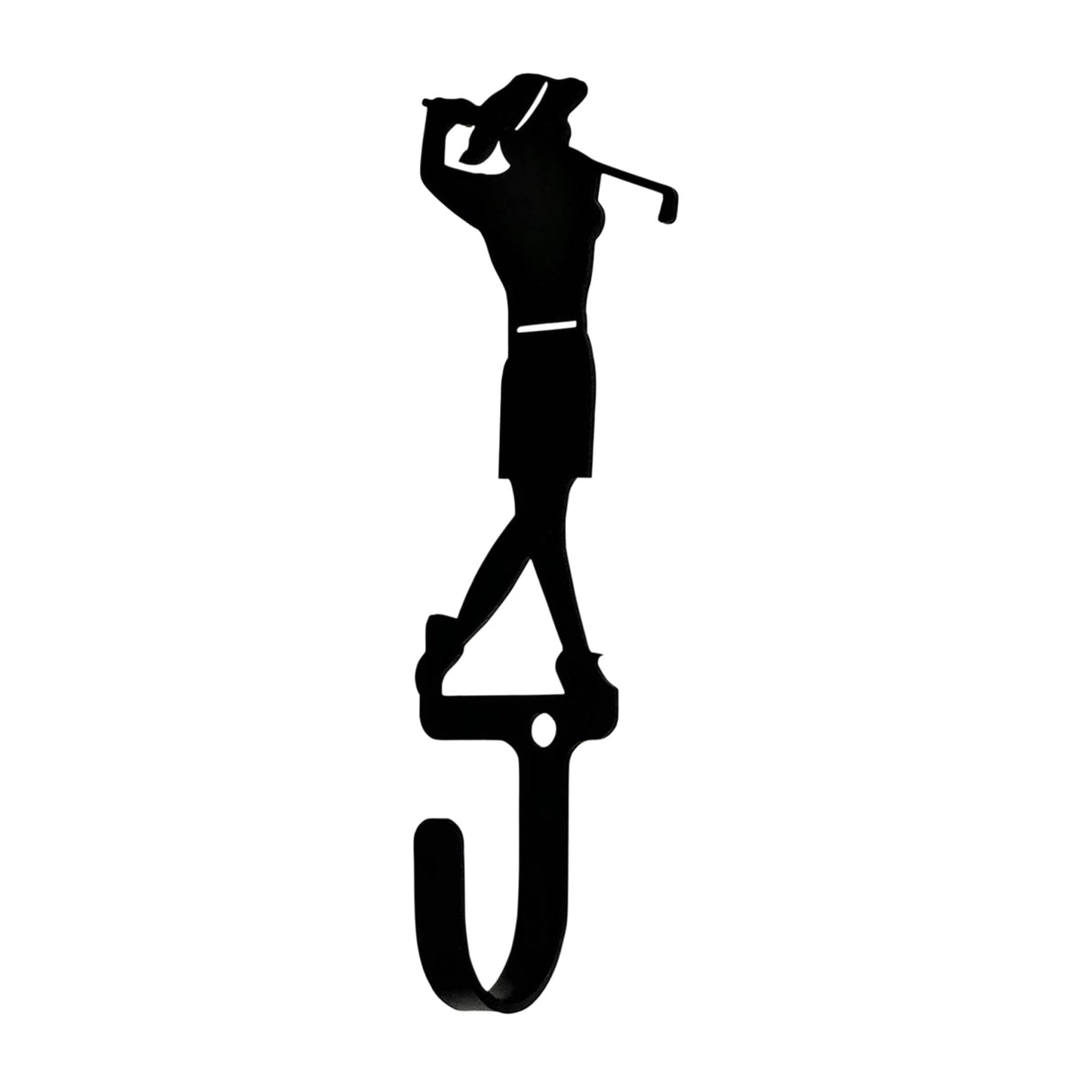 Golfer Woman Girl Wall Hook Small
