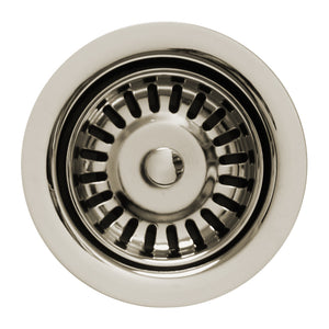 3 1/2" Waste Disposer Trim with Matching Basket Strainer for Deep Fireclay Sinks