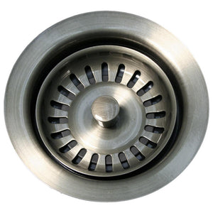 3 1/2" Waste Disposer Trim with Matching Basket Strainer for Deep Fireclay Sinks