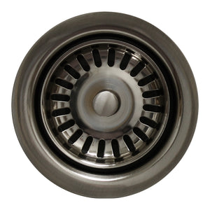 3 1/2" Waste Disposer Trim with Matching Basket Strainer for Deep Fireclay Sinks