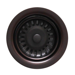 3 1/2" Waste Disposer Trim with Matching Basket Strainer for Deep Fireclay Sinks