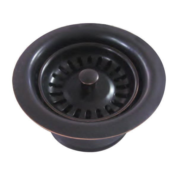 3 1/2" Waste Disposer Trim with Matching Basket Strainer for Deep Fireclay Sinks