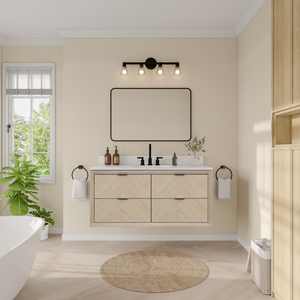 Legion Furniture 48" VANITY WHITEWASHED OAK FINISH WITH 1" THICK WHITE ARTIFICIAL STONE WH2648-WO