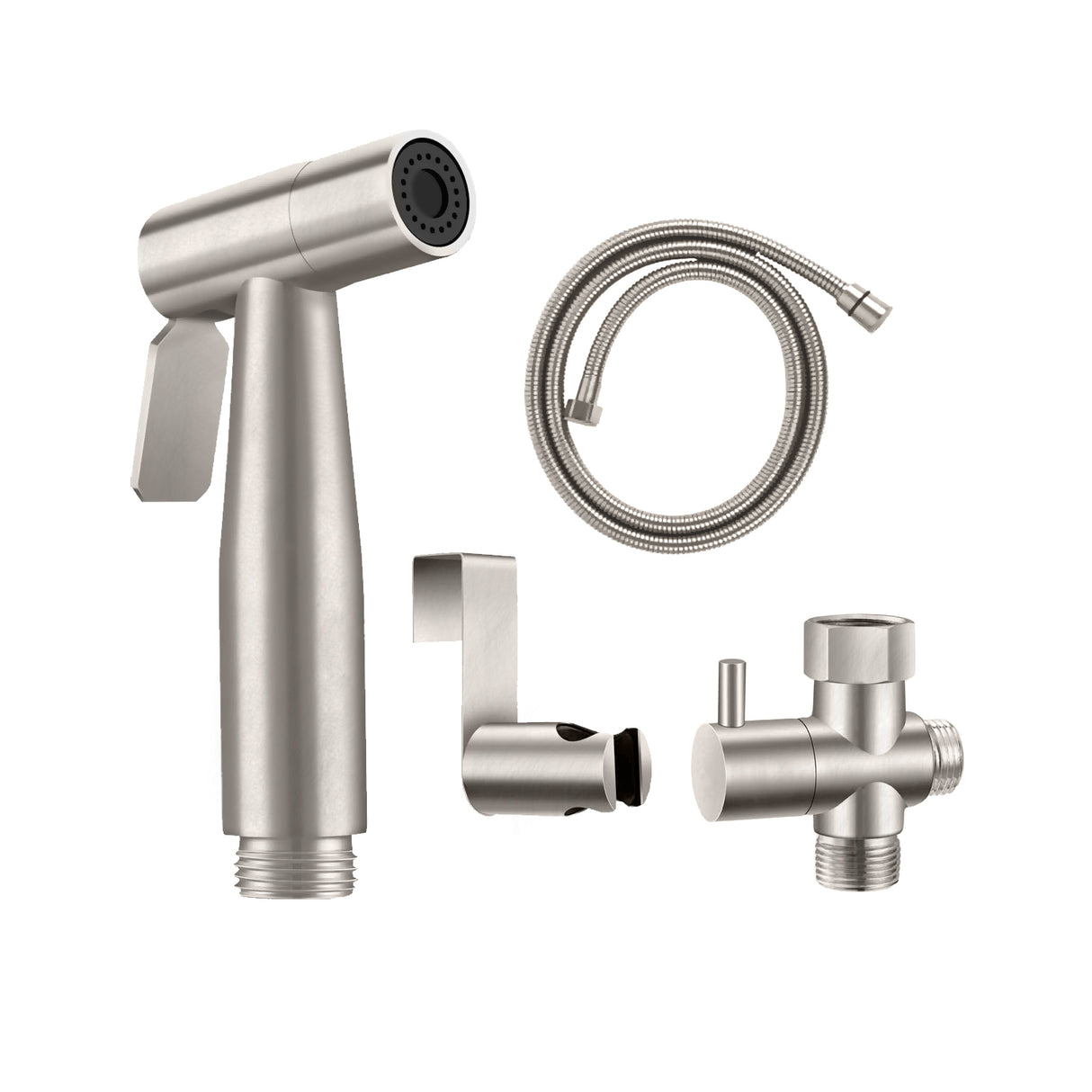 Spahaus Stainless Steel Hand-Held Bidet Sprayer Set