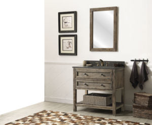 Legion Furniture 36" WOOD SINK VANITY MATCH WITH MARBLE WH 5136" TOP -NO FAUCET WH8036-BR
