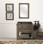 Legion Furniture 36" WOOD SINK VANITY MATCH WITH MARBLE WH 5136" TOP -NO FAUCET WH8036-BR