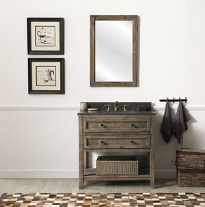 Legion Furniture 36" WOOD SINK VANITY MATCH WITH MARBLE WH 5136" TOP -NO FAUCET WH8036-BR