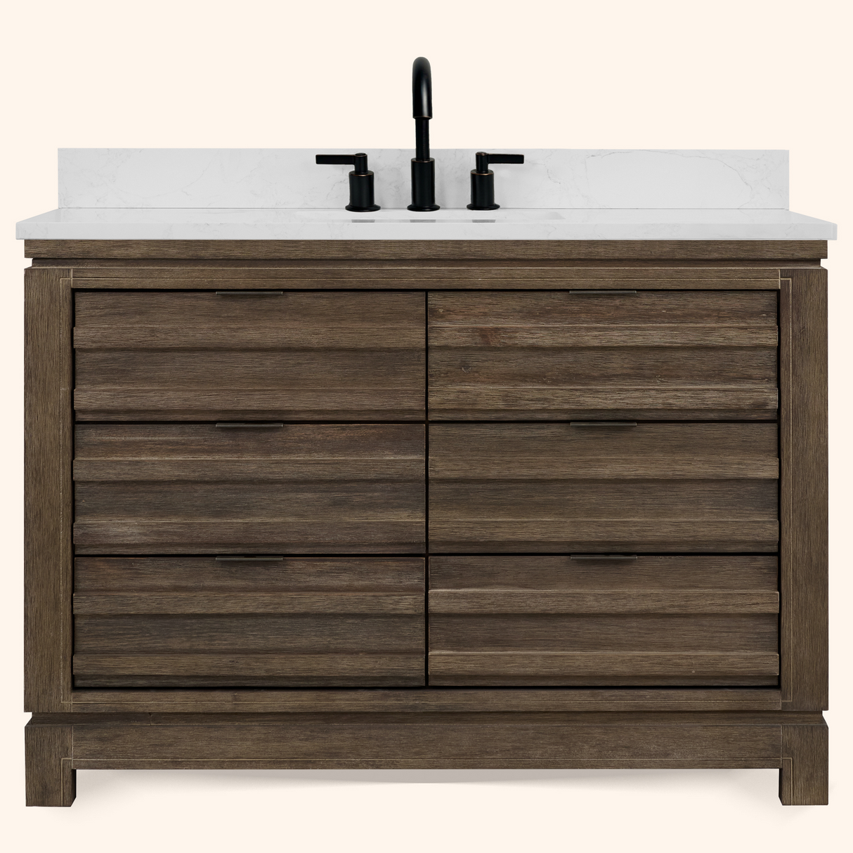 Legion Furniture 48" VANITY WITH 1" THICK WHITE ARTIFICIAL STONE WH8448-WITH ACW TOP