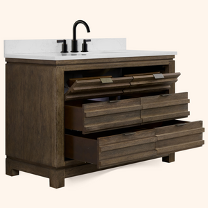 Legion Furniture 48" VANITY WITH 1" THICK WHITE ARTIFICIAL STONE WH8448-WITH ACW TOP