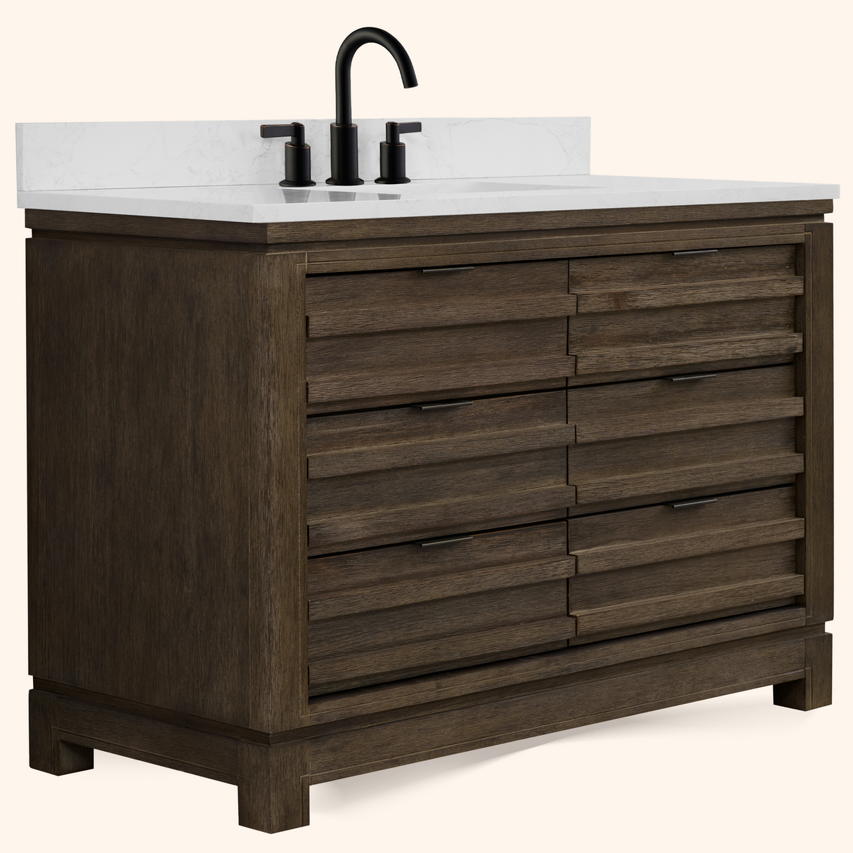 Legion Furniture 48" VANITY WITH 1" THICK WHITE ARTIFICIAL STONE WH8448-WITH ACW TOP