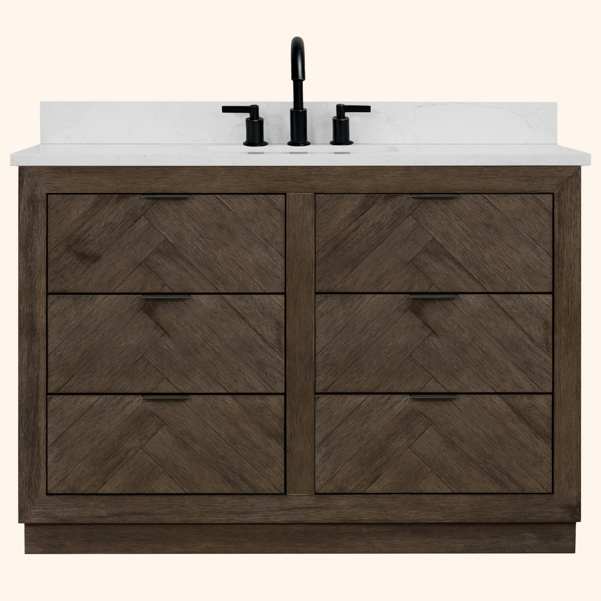 Legion Furniture 48" VANITY WITH 1" THICK WHITE ARTIFICIAL STONE WH8548-WITH ACW TOP