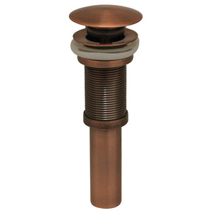 Decorative Pop-up Mushroom Drain with Overflow