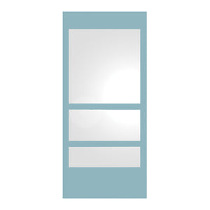 New Generation Rectangular Ecoloom Mirror with Laminated Colored Glass Border