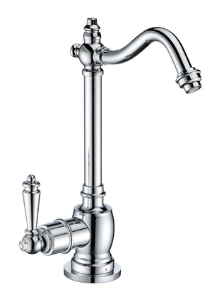 Point of Use Instant Hot Water Drinking Faucet with Traditional Swivel Spout