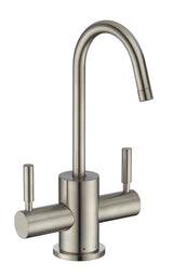 Point of Use Instant Hot/Cold Water Drinking Faucet with Gooseneck Swivel Spout