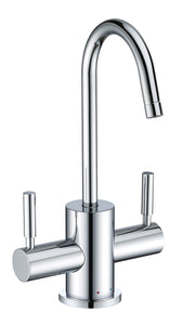 Point of Use Instant Hot/Cold Water Drinking Faucet with Gooseneck Swivel Spout
