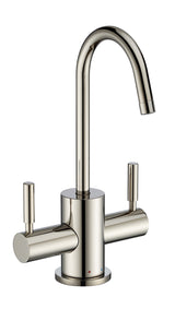 Point of Use Instant Hot/Cold Water Drinking Faucet with Gooseneck Swivel Spout