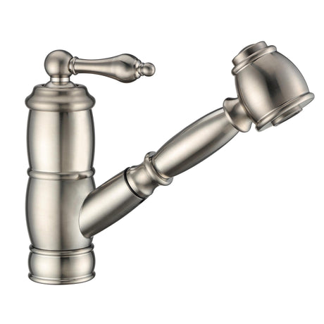 Vintage III Plus single hole, single lever faucet with a pull-out spray head