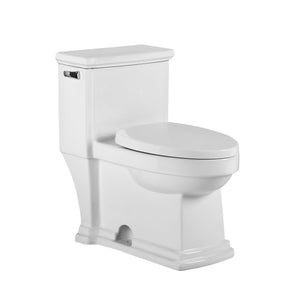 Magic Flush Eco-Friendly One Piece Single Flush Toilet with  Elongated Bowl, and a 1.28 GPF capacity