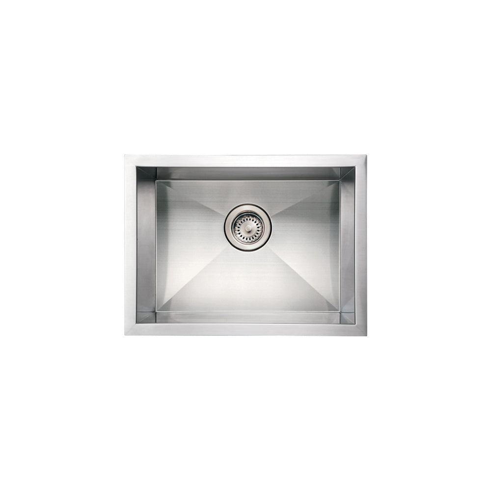 Noah's Collection Brushed Stainless Steel Commercial Single Bowl Undermount Sink