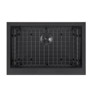 Noah Plus 16 gauge Single Bowl Undermount Sink Set with a seamless customized front Apron
