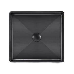 Noah Plus 10 gauge frame, Squared Semi-recessed Basin Set with center drain