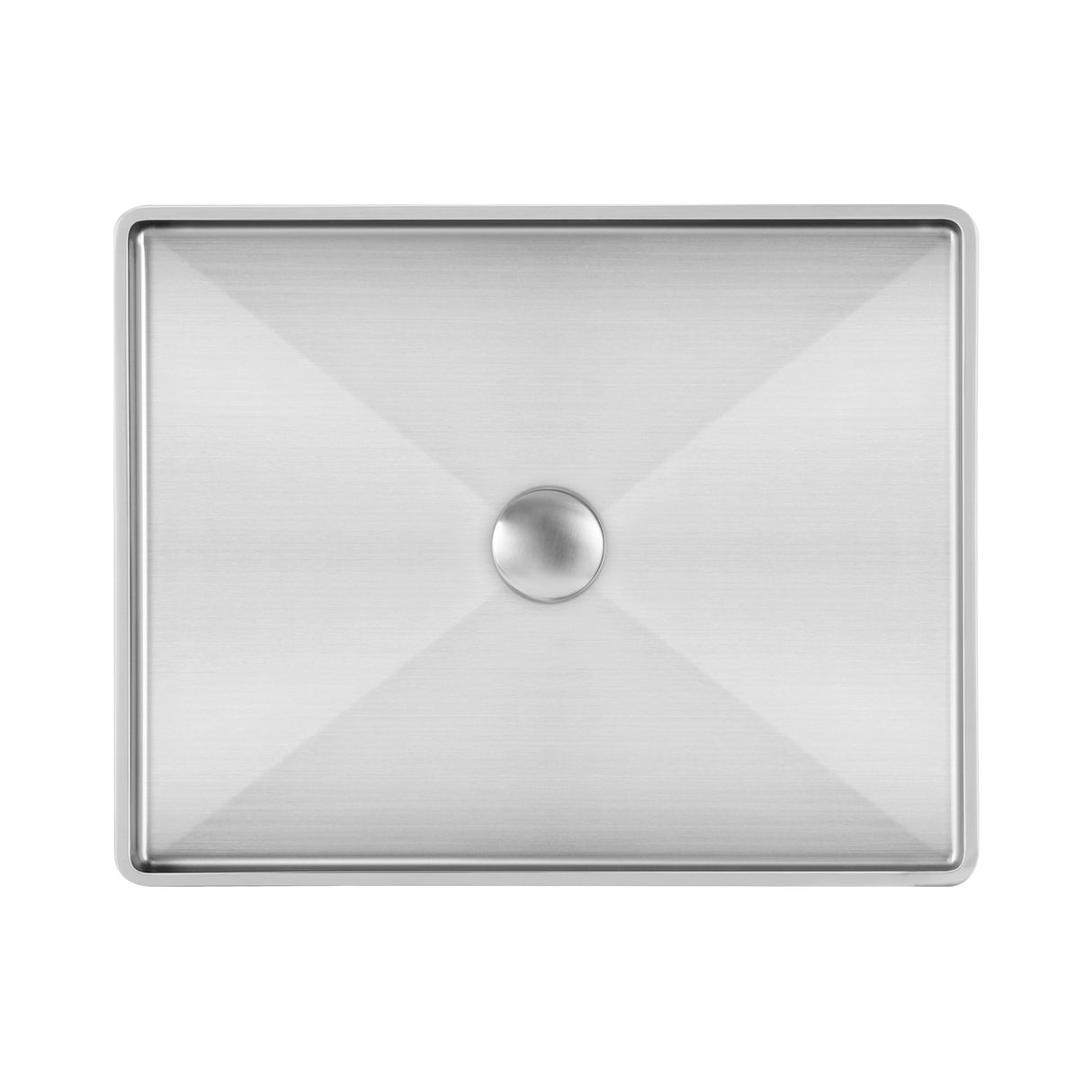 Noah Plus 10 gauge frame, Rectangular Above Mount Basin Set with center drain