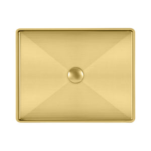Noah Plus 10 gauge frame, Rectangular Above Mount Basin Set with center drain