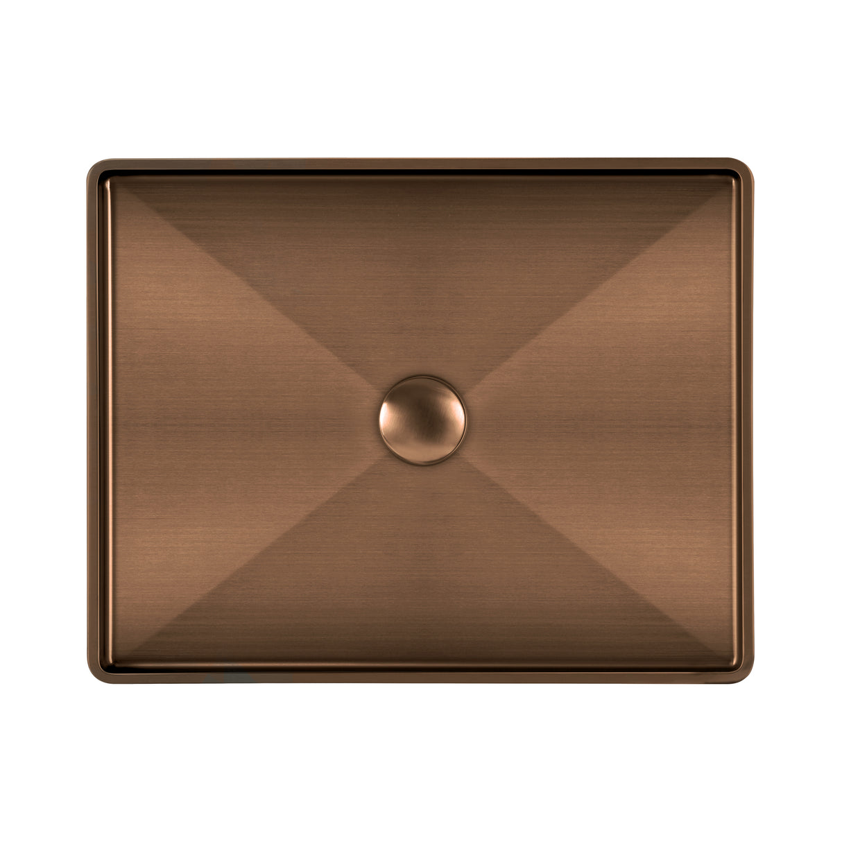 Noah Plus 10 gauge frame, Rectangular Above Mount Basin Set with center drain