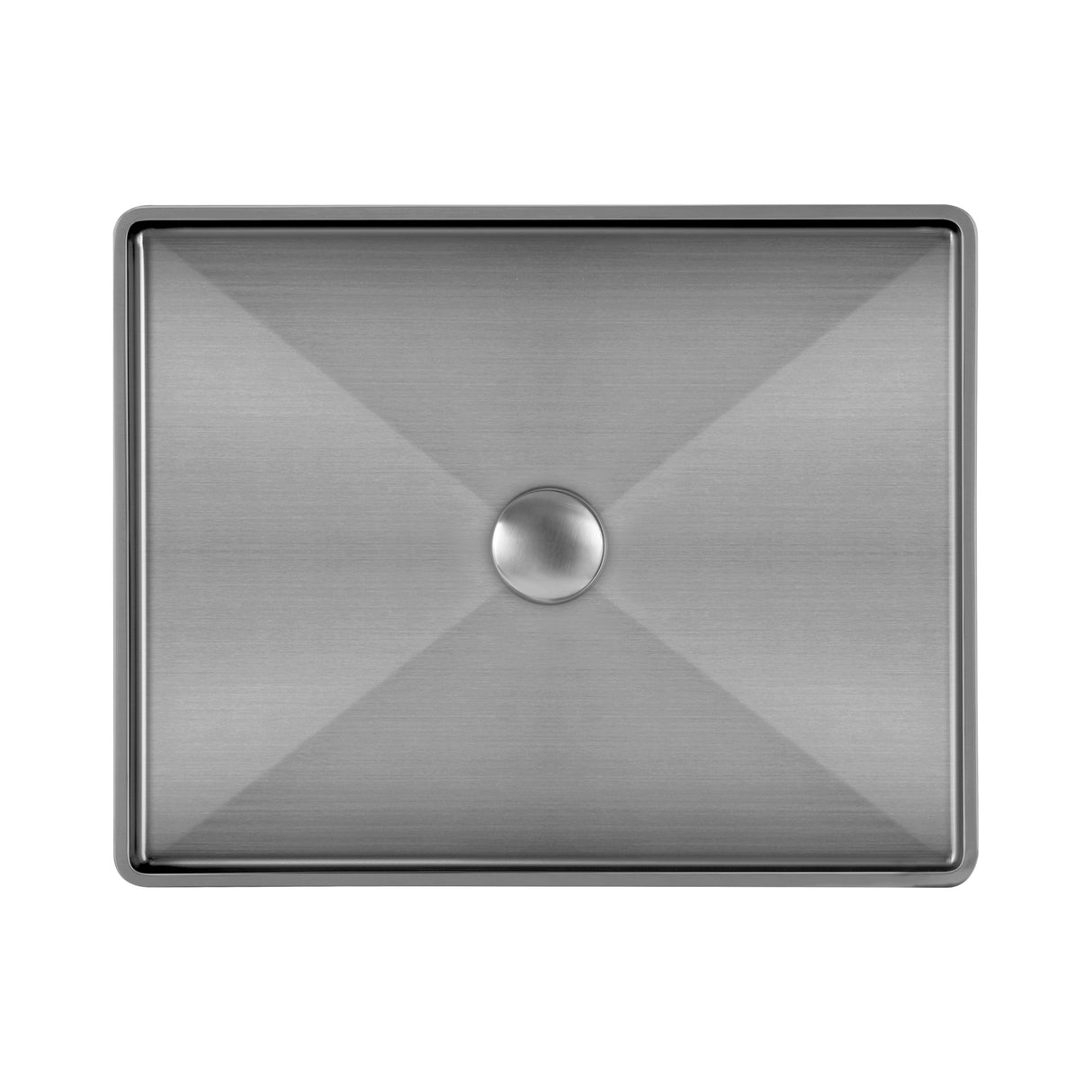 Noah Plus 10 gauge frame, Rectangular Above Mount Basin Set with center drain