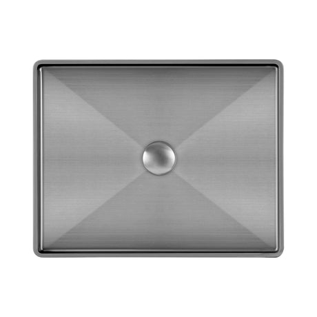 Noah Plus 10 gauge frame, Rectangular Above Mount Basin Set with center drain