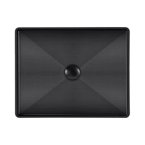 Noah Plus 10 gauge frame, Rectangular Above Mount Basin Set with center drain