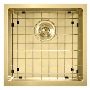 Noah Plus 16 gauge Single Bowl Linen Textured Dual-Mount Sink Set