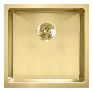 Noah Plus 16 gauge Single Bowl Linen Textured Dual-Mount Sink Set